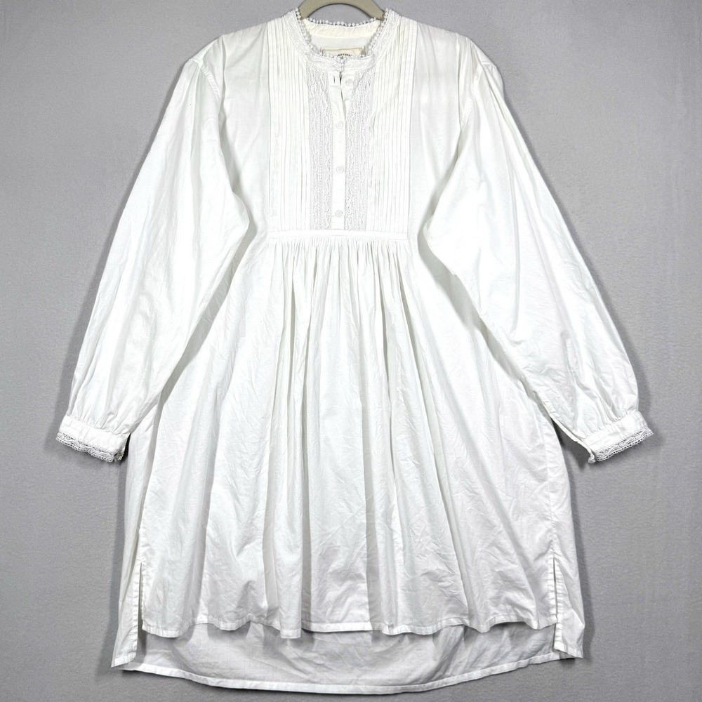 Vintage Victoria's Secret Country Nightgown Women Large Pintuck Lace Cottagecore